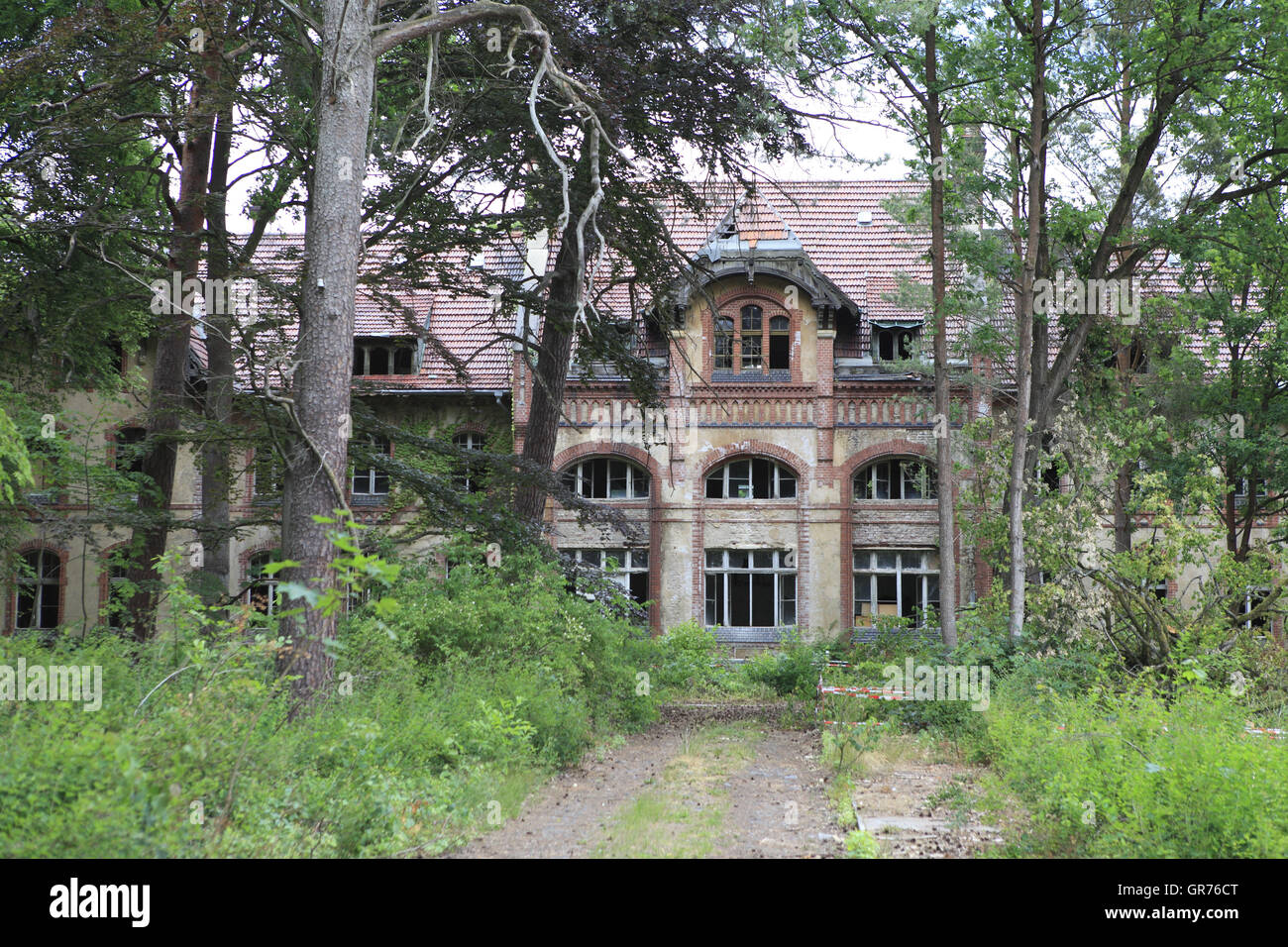 Pavillon B, Beelitz Heilstätten, Brandenburg, Deutschland, Europa Stockfoto