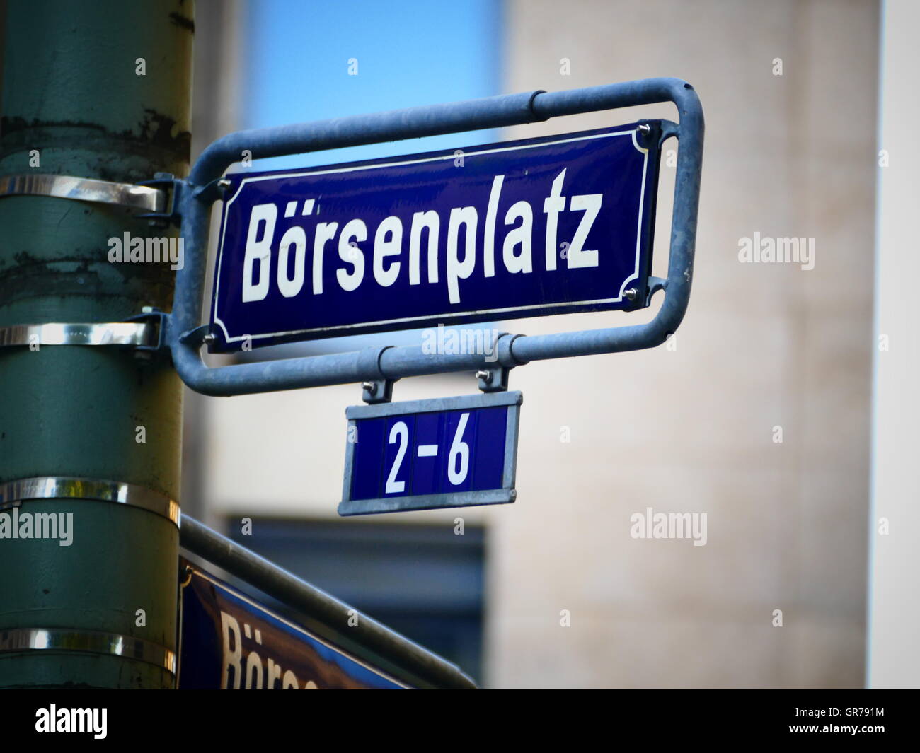 Frankfurter Börse Platz Bulle und Bär finanzielle Stadt Frankfurt Am Main Deutschland Europa Stockfoto