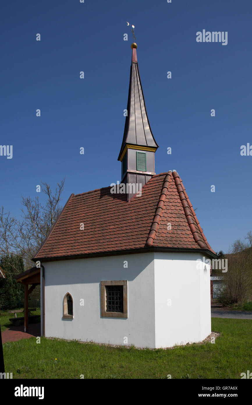 Die Chathe-Kapelle, die sieben Schmerzen der Marien In Hagen am Teutoburger Wald, Gebiet Gellenbeck In Osnabrück-Land, war Stockfoto