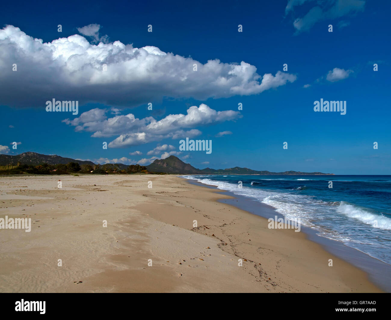 Die Costa Rei ist einer der schönsten Strände im Südosten von Sardinien, Italien, Europa Stockfoto