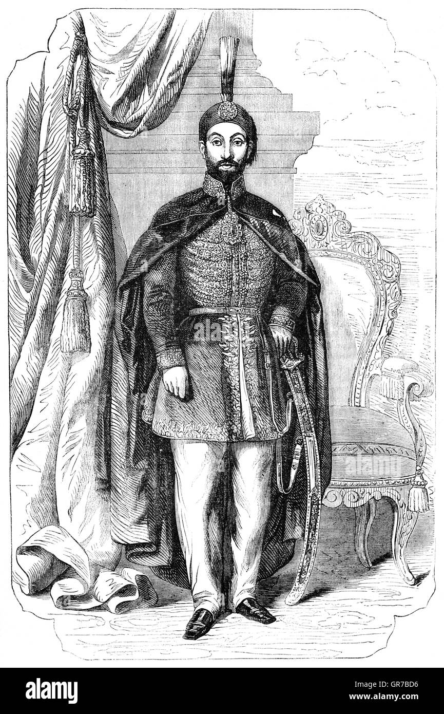 Abdülmecid I (1823 – 1861), auch bekannt als Abdulmejid und ähnliche Schreibweisen, war der 31. Sultan des Osmanischen Reiches und gelang es seinem Vater Mahmud II am 2. Juli 1839 Stockfoto