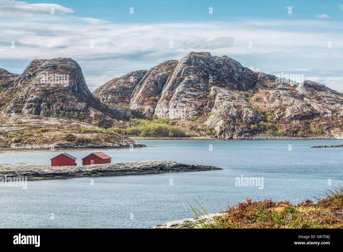 Norwegischen Atlantikküste zwischen Åfjord und Namsos Stockfoto