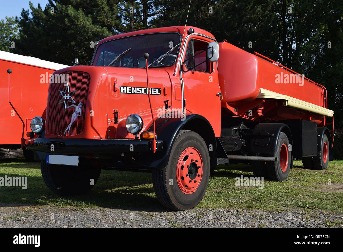Tank LKW Henschel Hs 100 Stockfoto