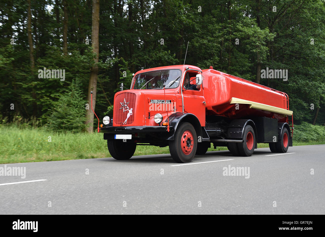 Henschel-Tankwagen Stockfoto