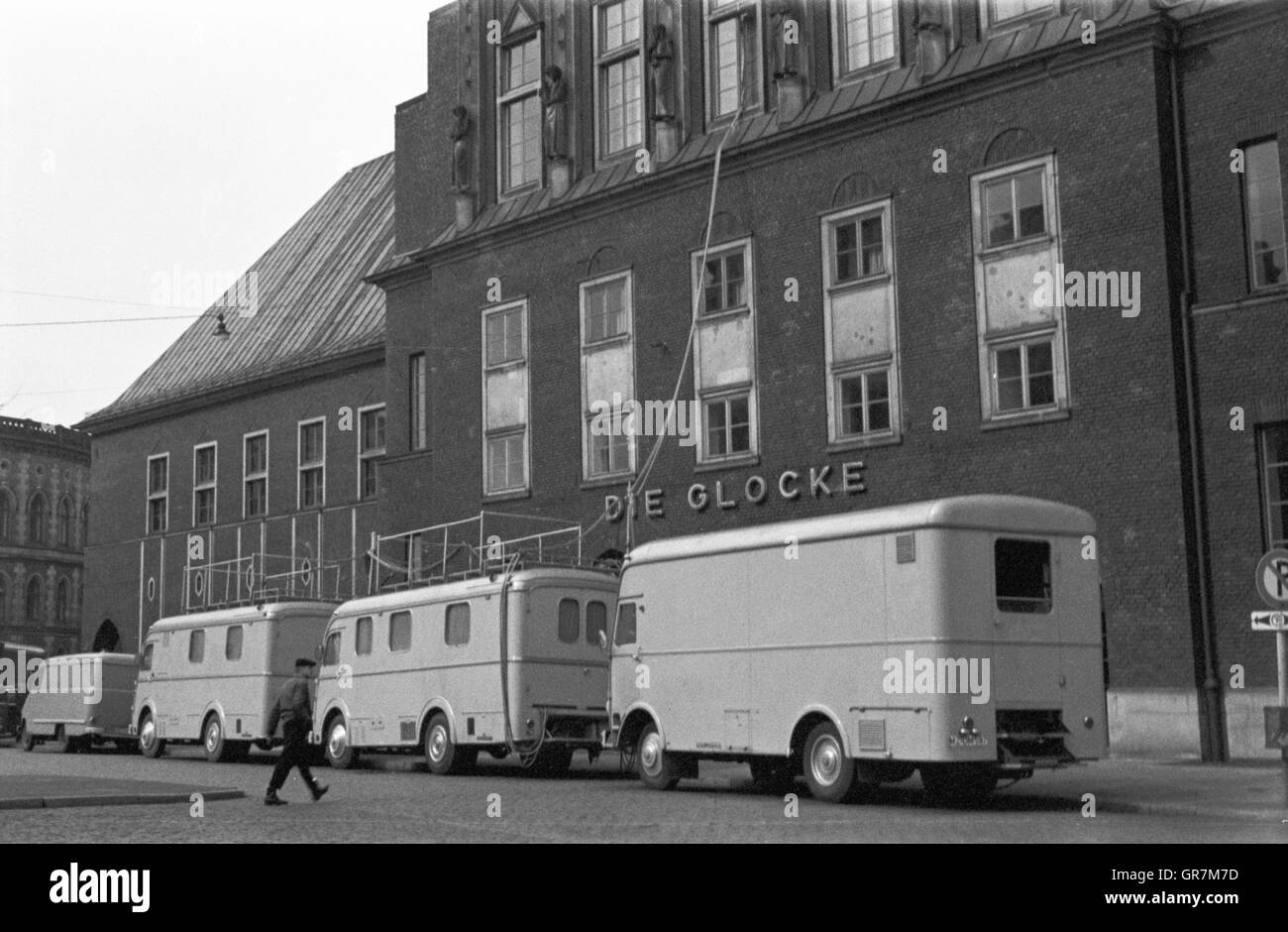 Bremen Radio Van 1972 Bw Stockfoto