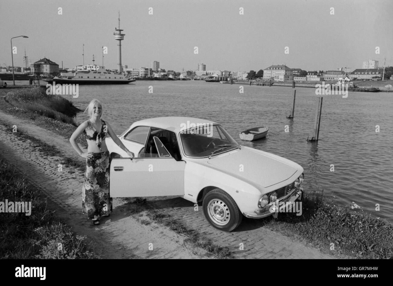 Alfa Romeo 1972 Bw Stockfoto