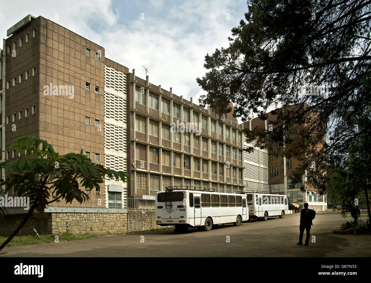 Hochschule für Geisteswissenschaften, Sprachaufenthalte, Journalismus und Kommunikation, Addis Ababa, Äthiopien Stockfoto