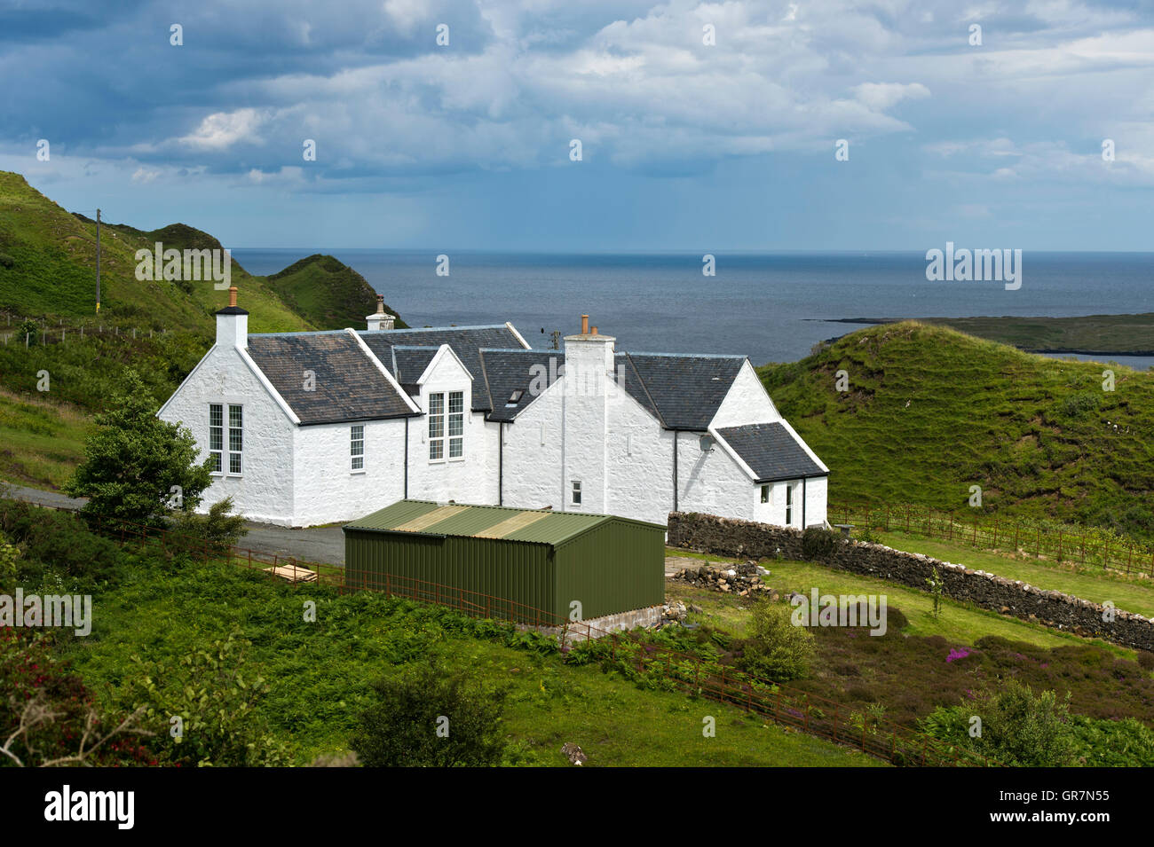 Gehöft In Flodigarry, Halbinsel Trotternish, Isle Of Skye, innere Hebriden, Schottland, Vereinigtes Stockfoto