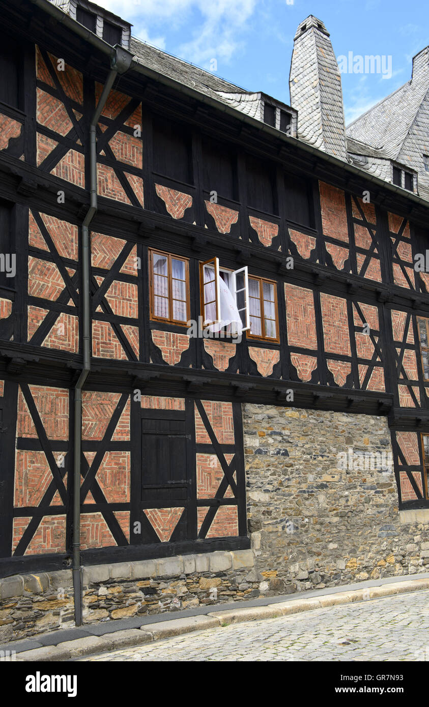 Siemens Familie angestammten Heimat Siemenshaus, Goslar, Harz Mountain Range, Niedersachsen, Deutschland Stockfoto