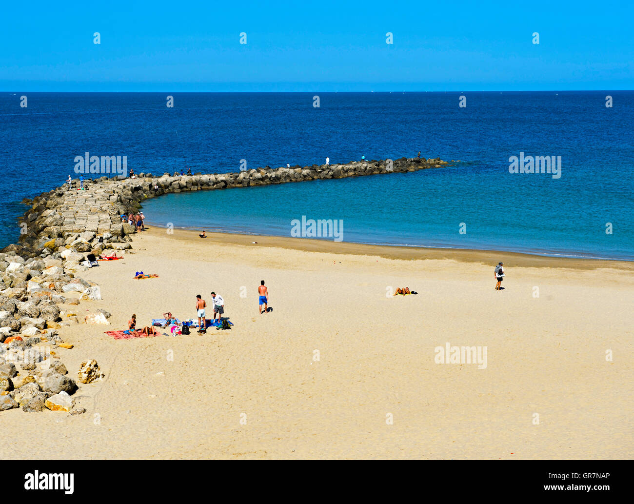 Strand Santa Mari A Del Mar, Cadiz, Spanien Stockfoto