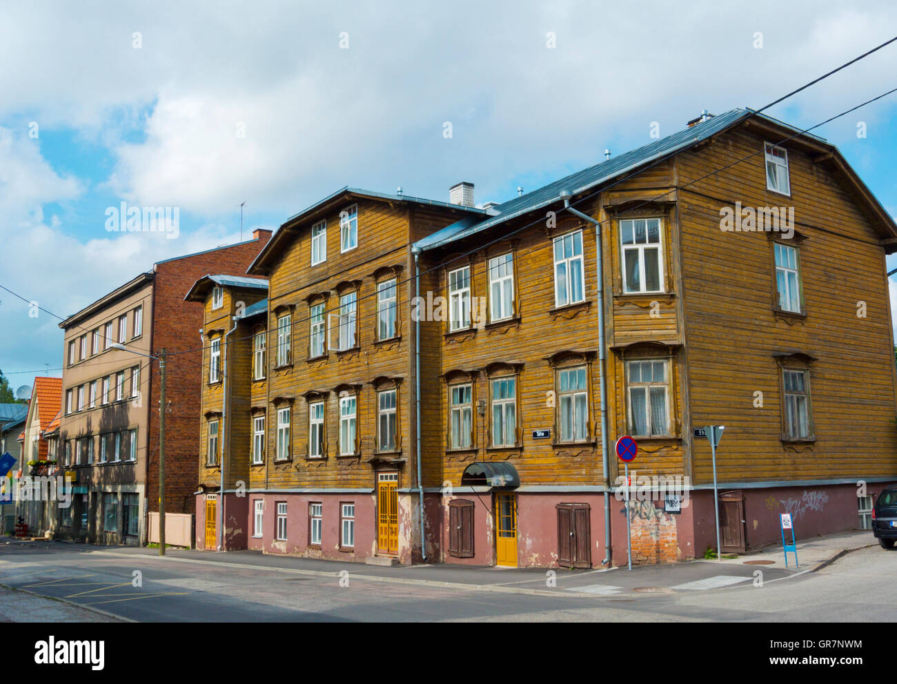 Tähe Straße, Karlova, Tartu, Estland, Baltikum, Europa Stockfoto