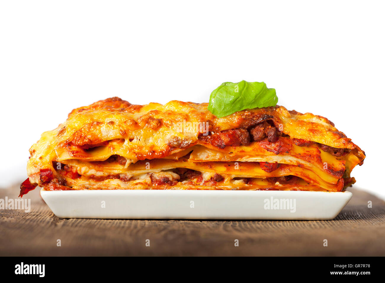 Lasagne Stockfoto