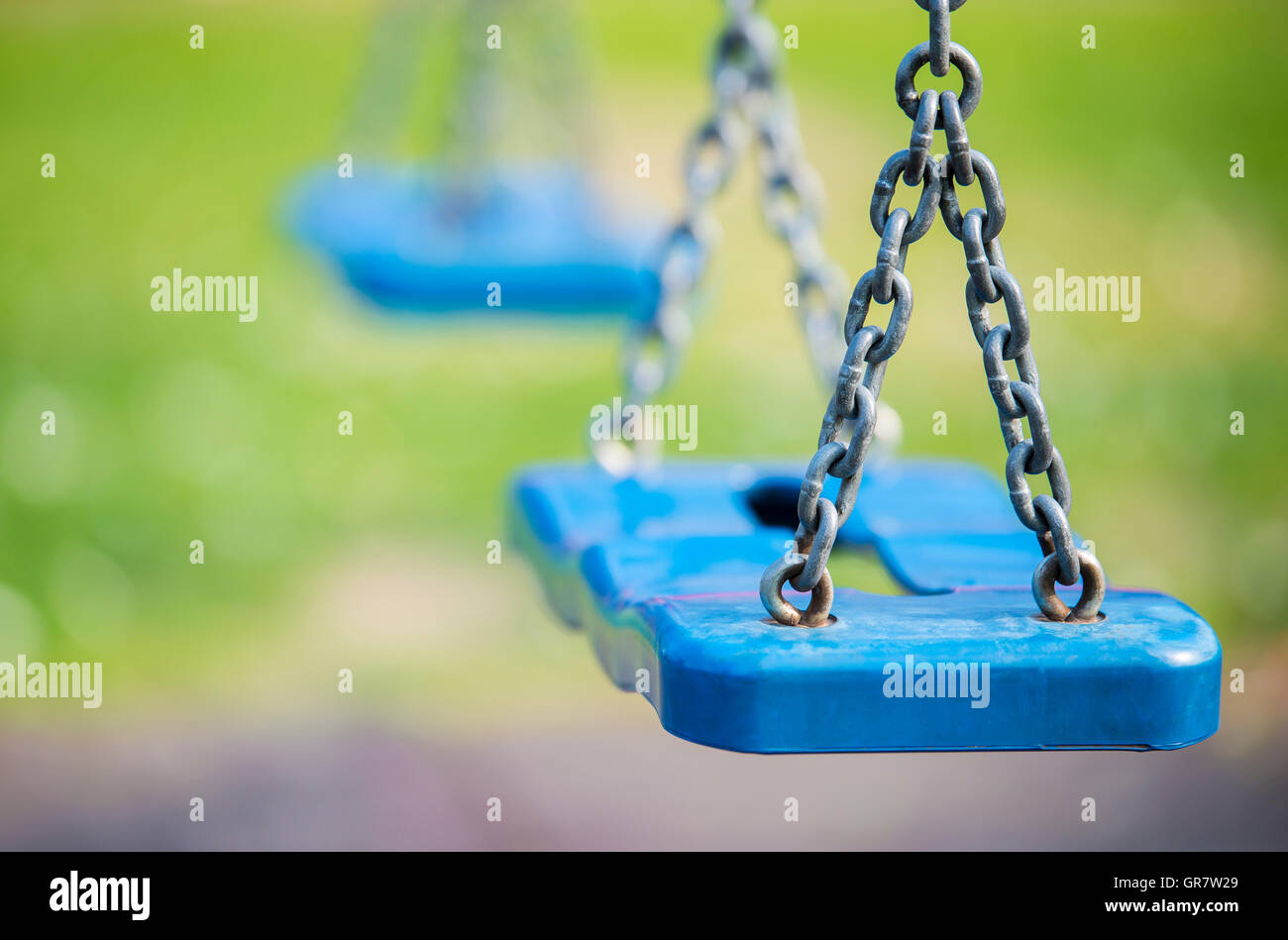 Schwingen Sie den leeren park Stockfoto