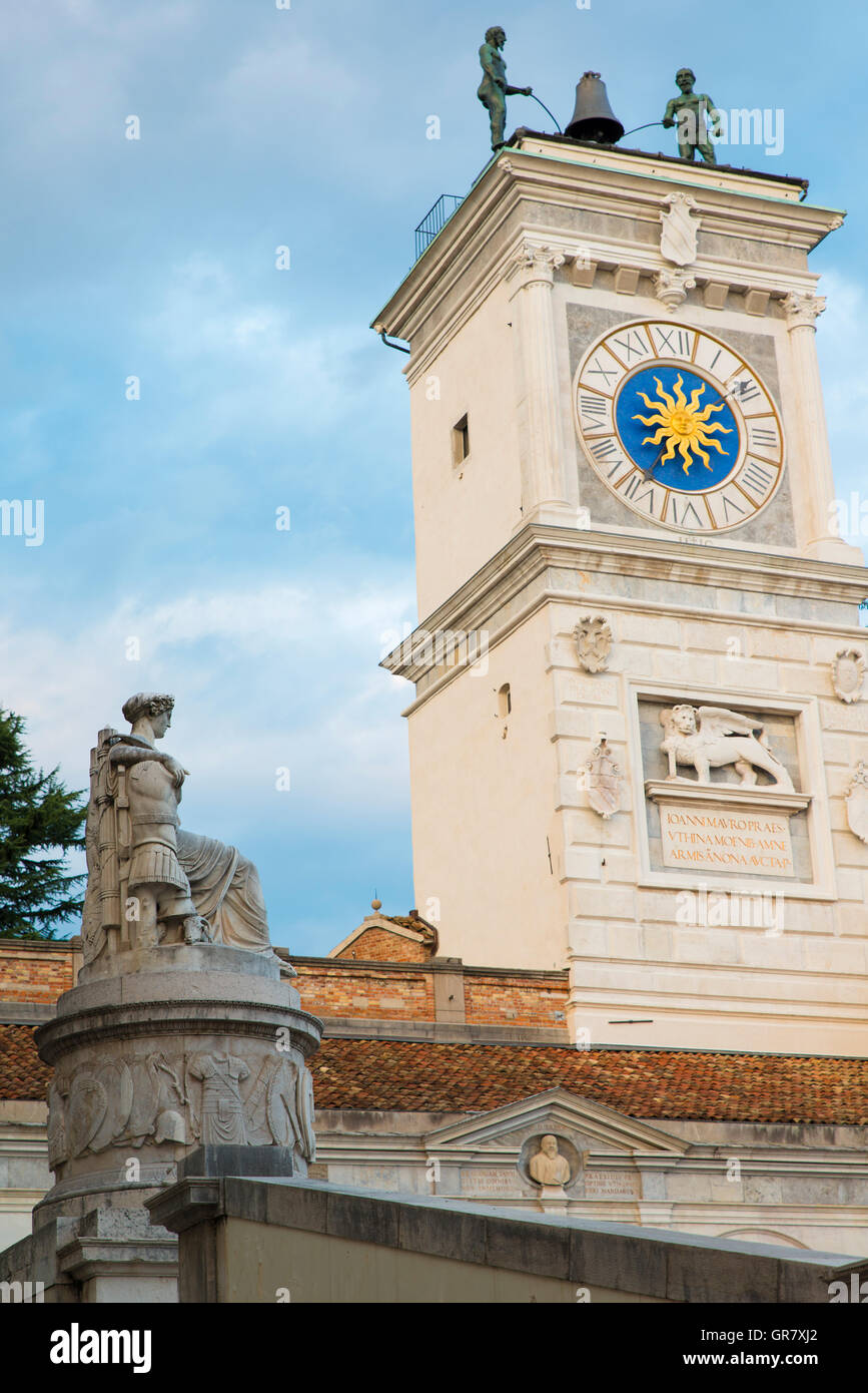 Details der historischen Zentrum von Udine Stockfoto