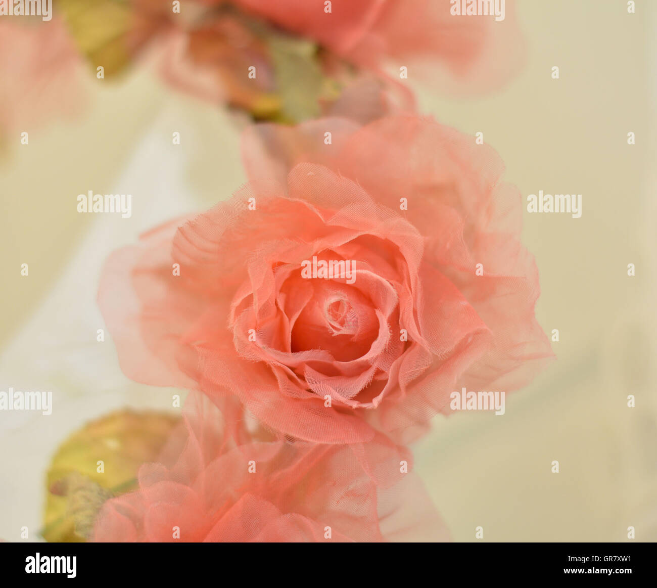 Schöne abstrakte Blumenkarte mit rosa Blume Stockfoto