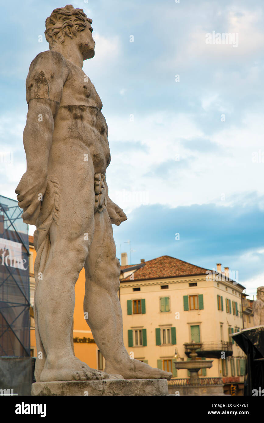 Details der historischen Zentrum von Udine Stockfoto