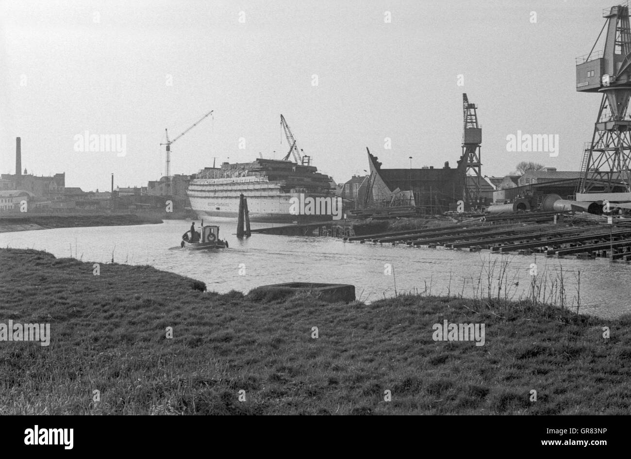 Schichau Schiffbau Bremerhaven Stockfoto