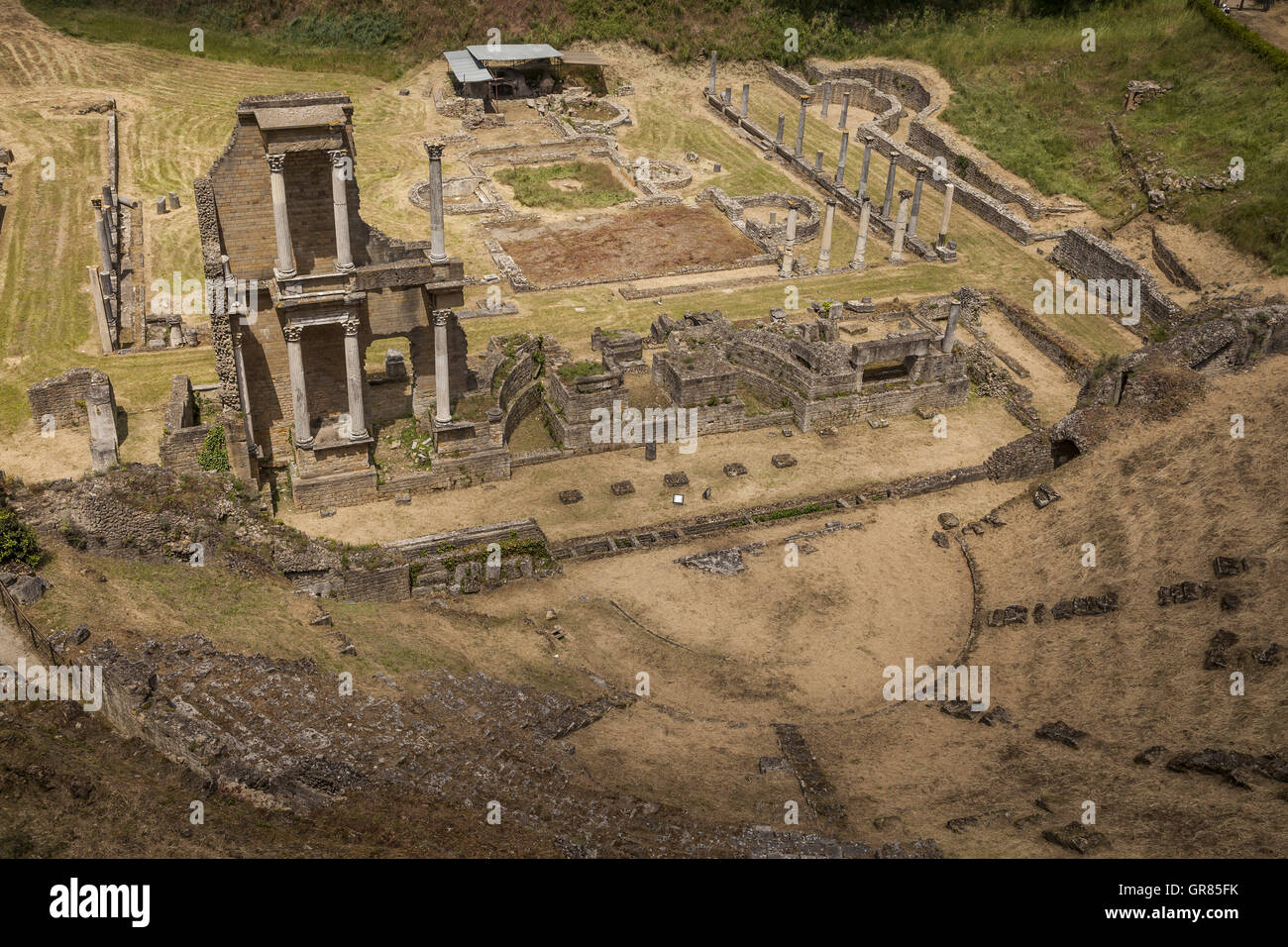 Römisches Amphitheater In Volterra, Toskana, Italien Stockfoto