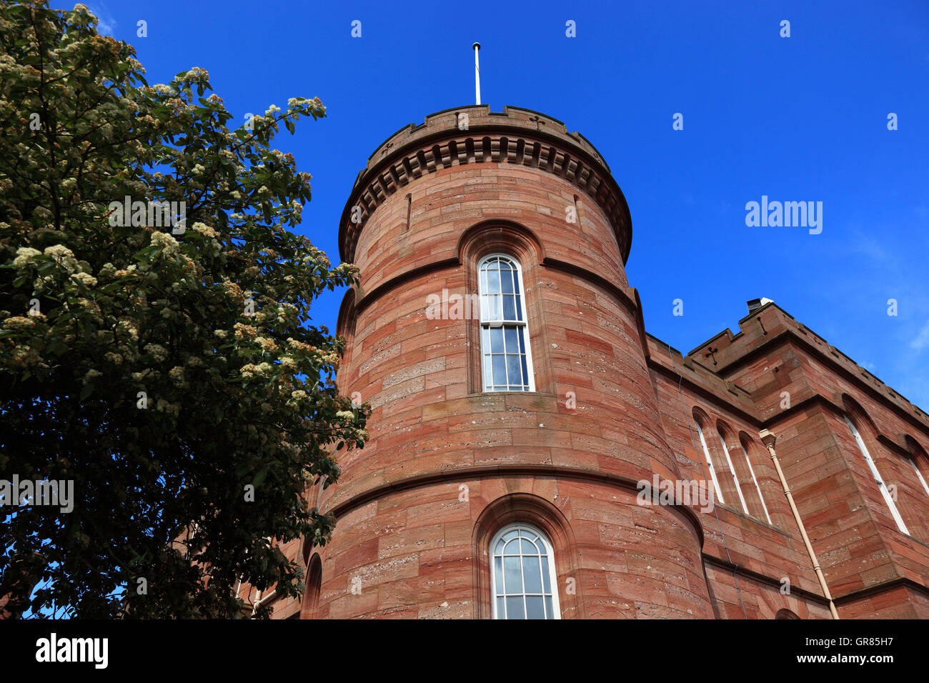 Schottland, Stadt Inverness, das neugotische Schloss Stockfoto