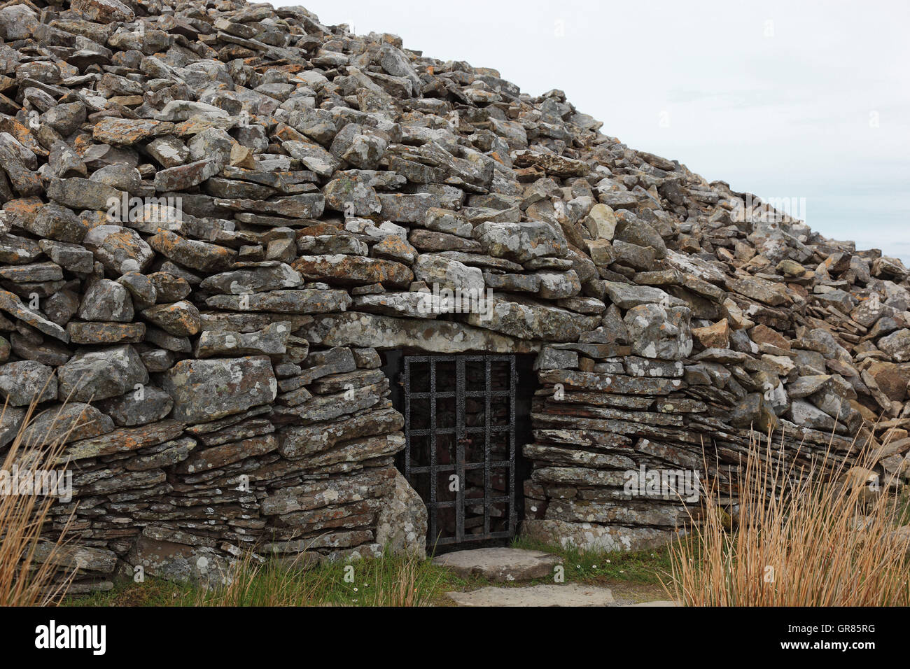 Schottland, Cairns of Camster liegen in Caithness im schottischen Hochland nördlich von Lybster und bestehen aus Runde eins und der lo Stockfoto