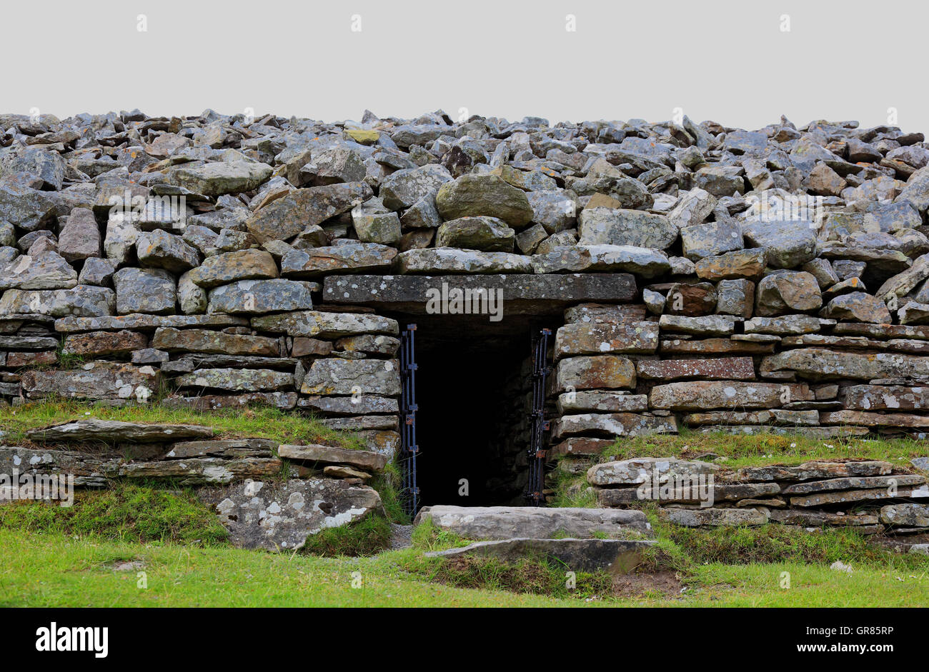 Schottland, Cairns of Camster liegen in Caithness im schottischen Hochland nördlich von Lybster und bestehen aus Runde eins und der lo Stockfoto