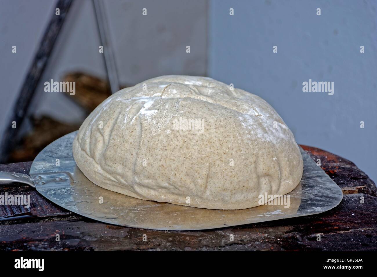 Brot backen Stockfoto