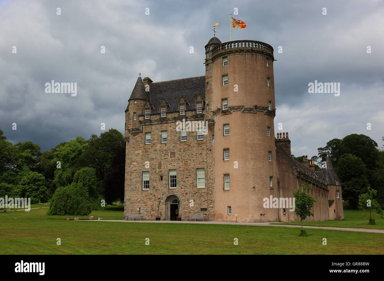 Schottland, Schloss Fraser, südlich des Kemnay in der Region von Aberdeenshire. Stockfoto