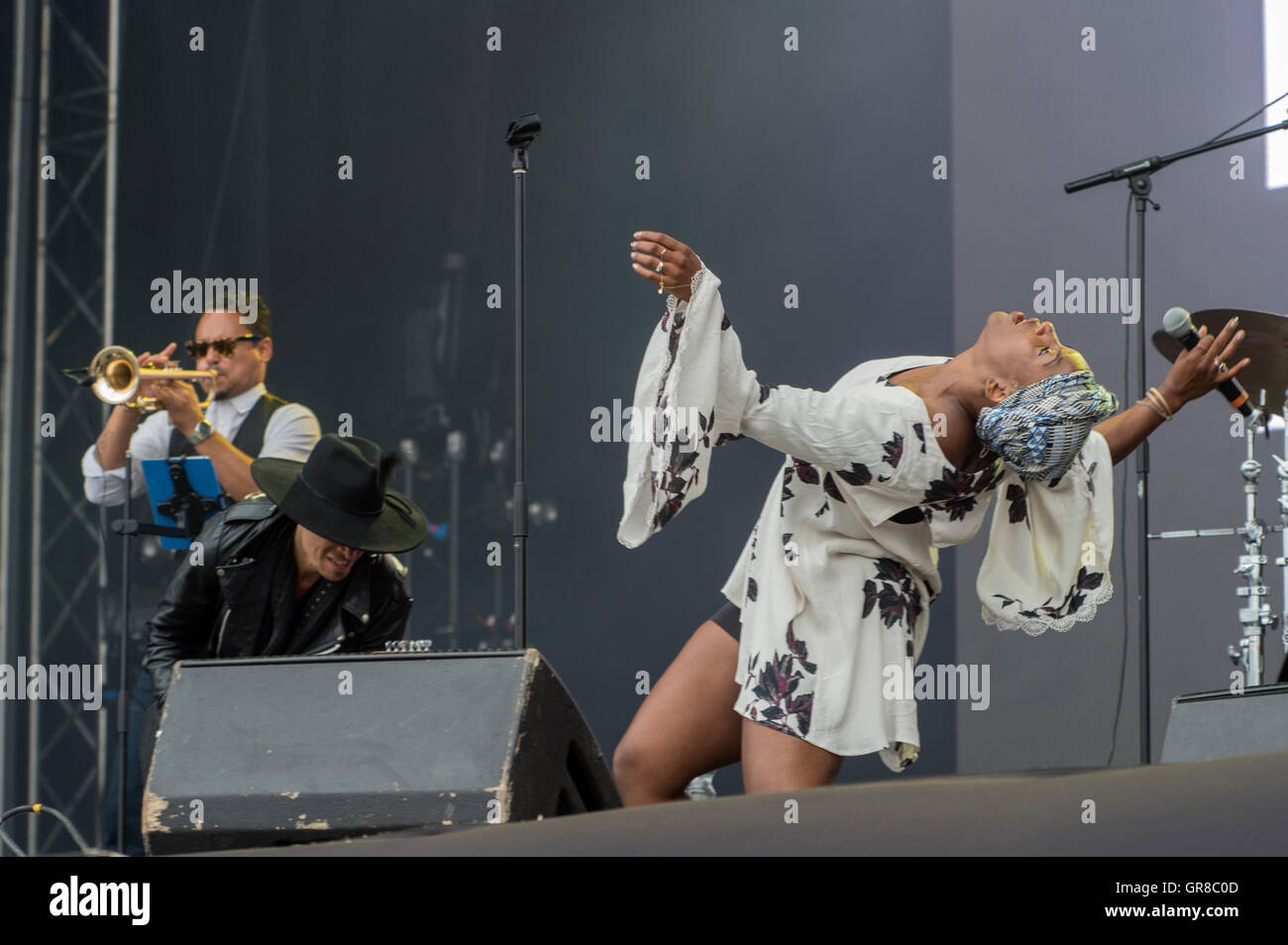 Liv Warfield in Pori Jazz 2015 Stockfoto