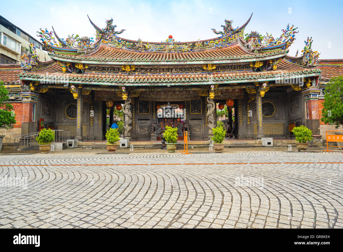 Der Dalongdong Baoan Tempel in Taipei, Taiwan. Stockfoto
