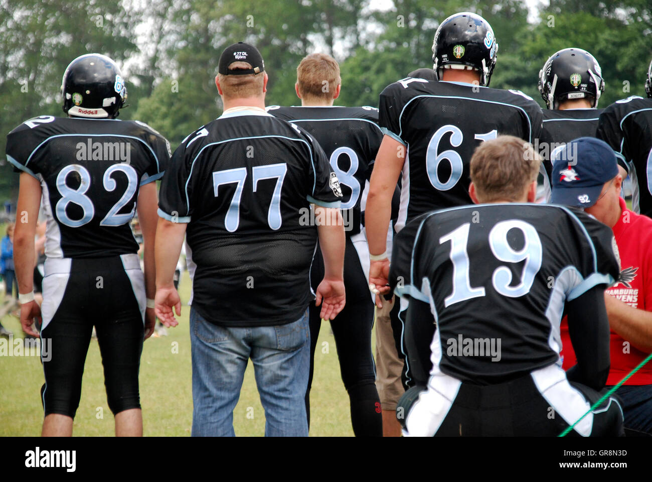 US-amerikanischer American-Football-Szene Stockfoto
