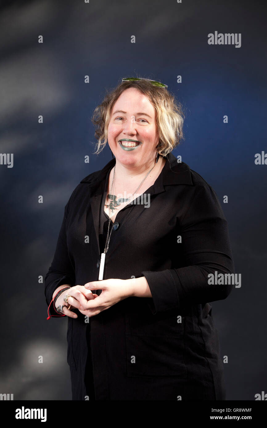 Kelly Link, US-amerikanischer Herausgeber und Autor von Kurzgeschichten, auf dem Edinburgh International Book Festival. Edinburgh, Schottland. 28. August 2016 Stockfoto