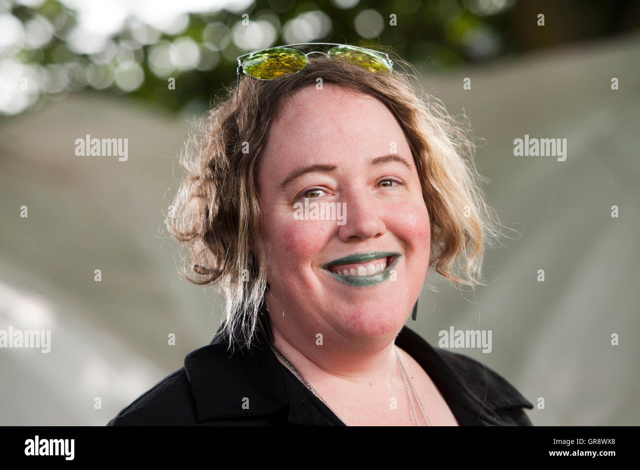 Kelly Link, US-amerikanischer Herausgeber und Autor von Kurzgeschichten, auf dem Edinburgh International Book Festival. Edinburgh, Schottland. 28. August 2016 Stockfoto