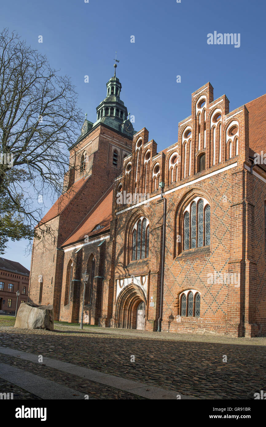 St. Mary S Church In Wittstock Dosse, Mecklenburg-Vorpommern, Deutschland Stockfoto