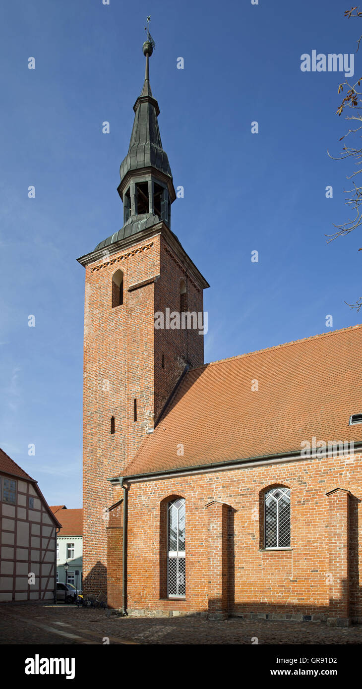 Heiligen-Geist-Kirche In Wittstock Dosse, Mecklenburg Stockfoto