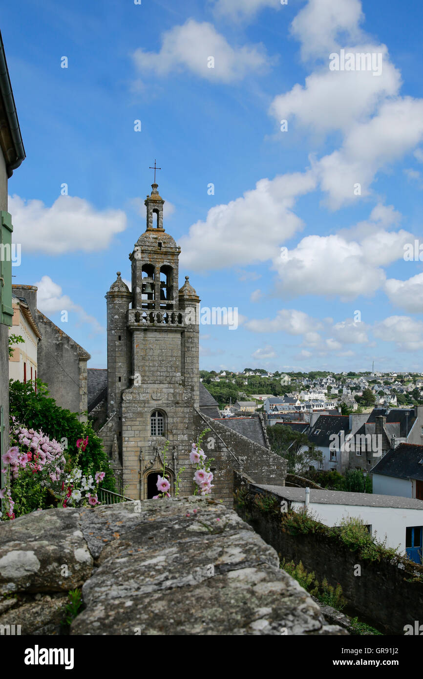 Kirche In Audierne, Finistere, Bretagne Stockfoto