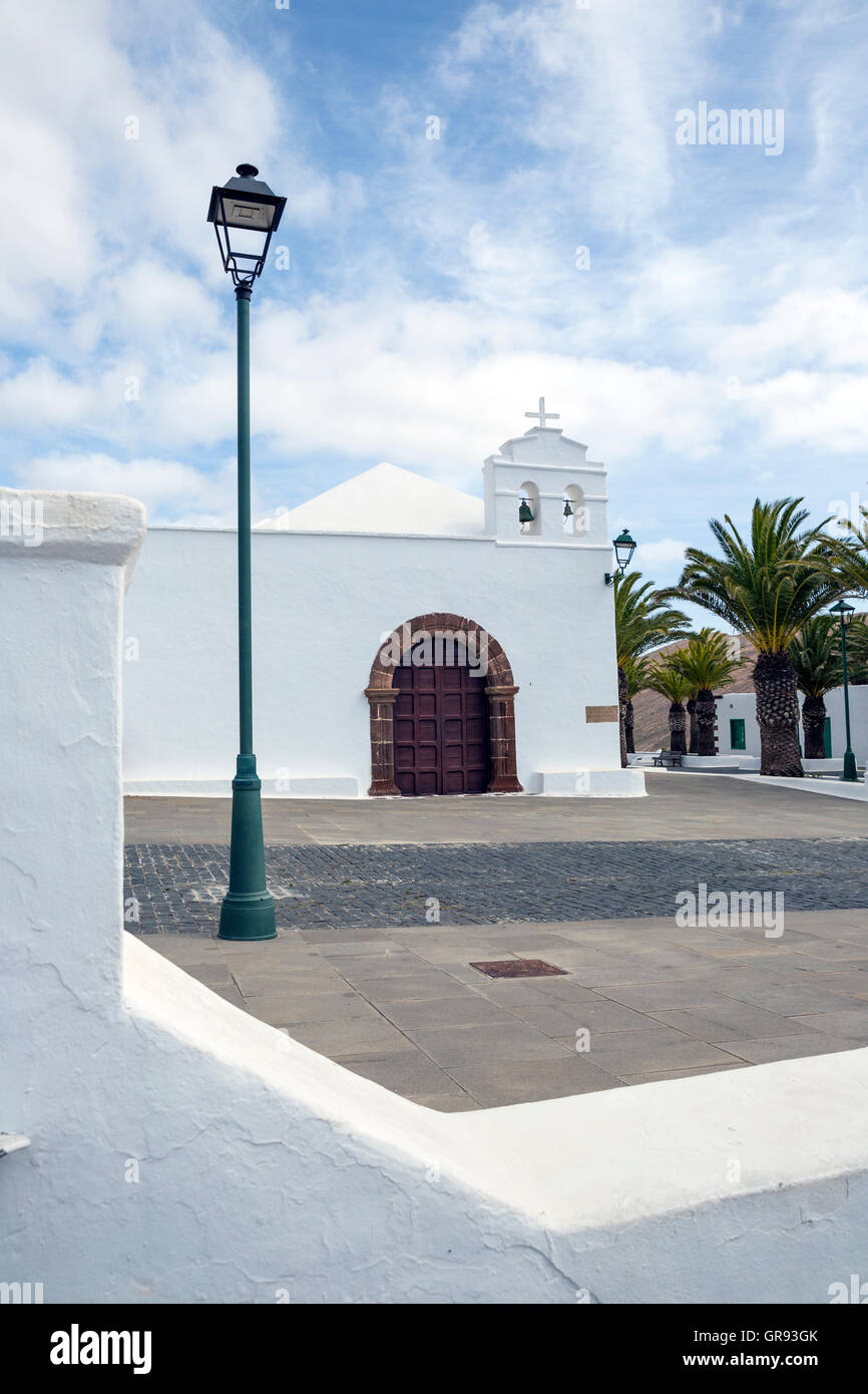 Kirche von San Marcial De Rubicón In Femes, Lanzarote, Kanarische Inseln, Spanien, Europa Stockfoto