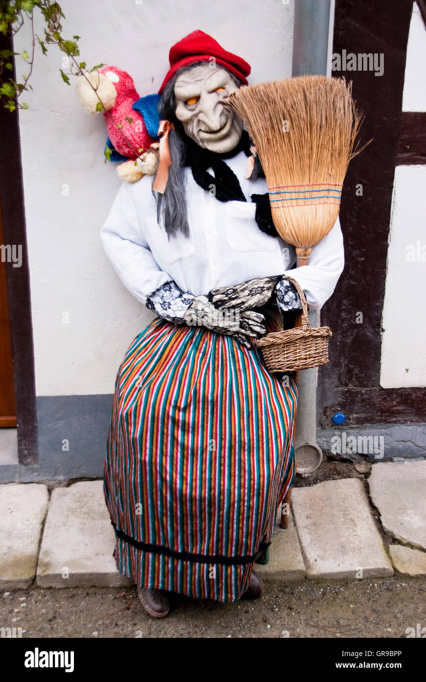 Hexe im Harz Stockfoto
