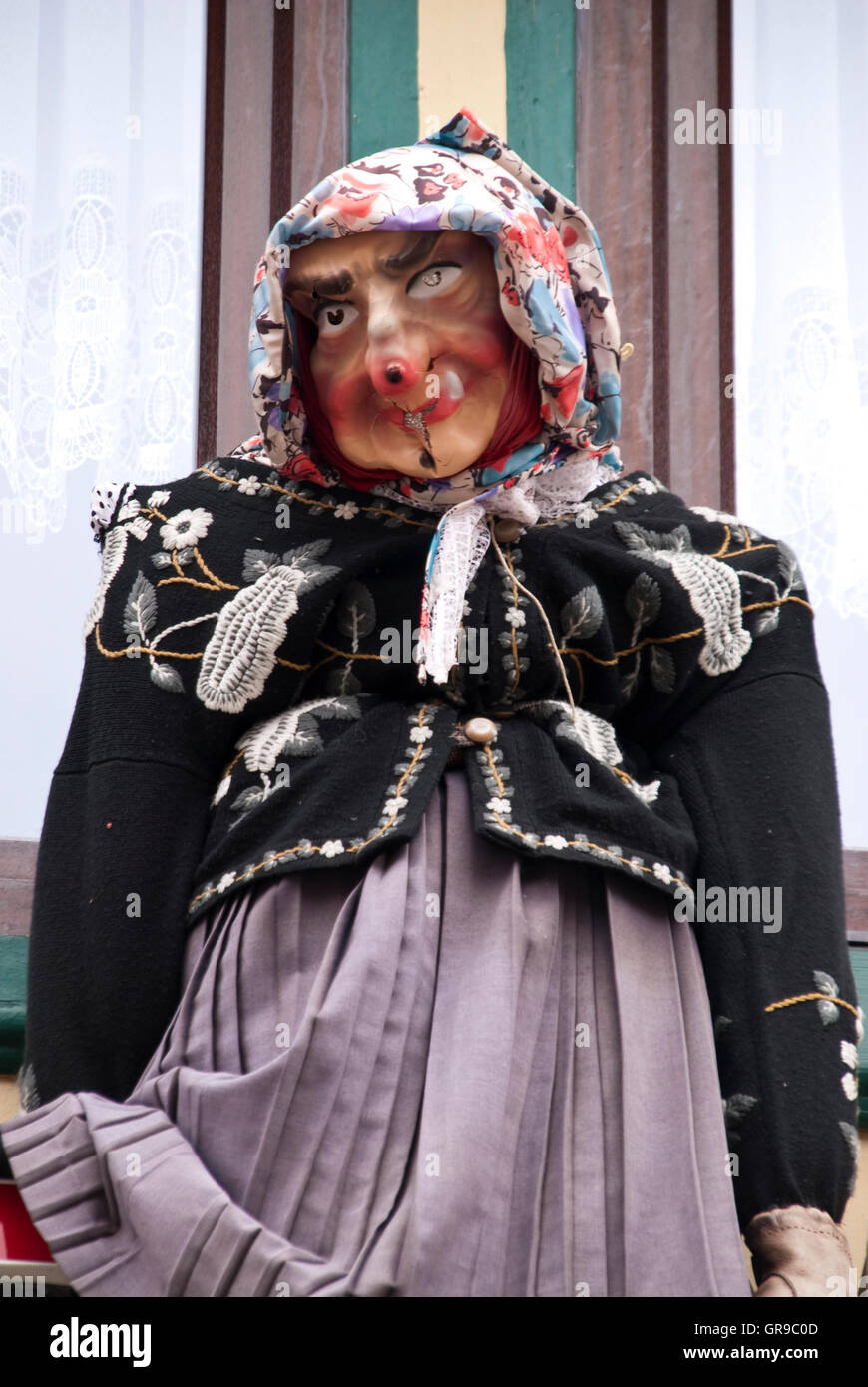 Hexe im Harz Stockfoto