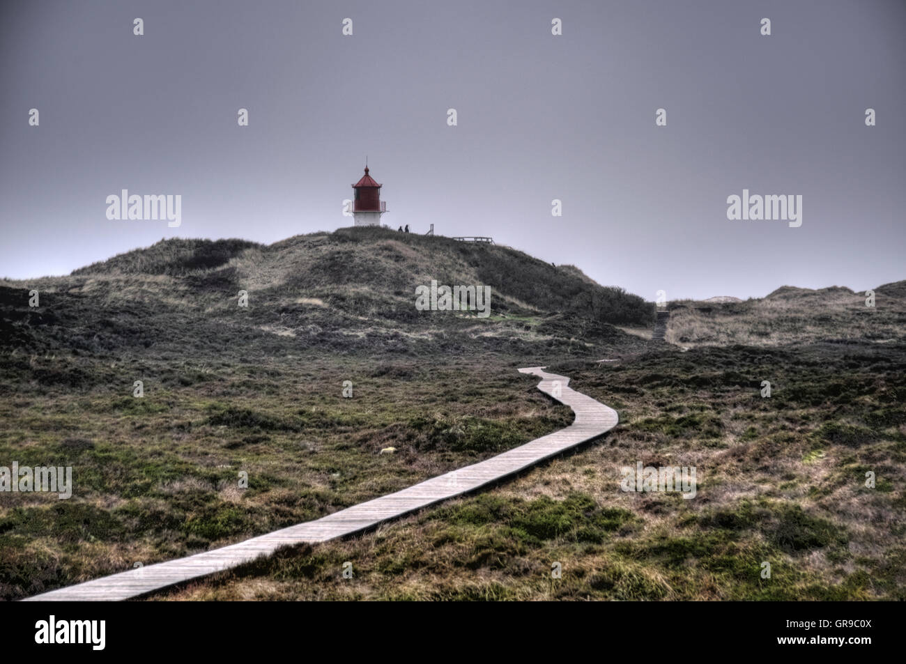 Leuchtturm auf Nord friesischen Insel Amrum In Deutschland Stockfoto