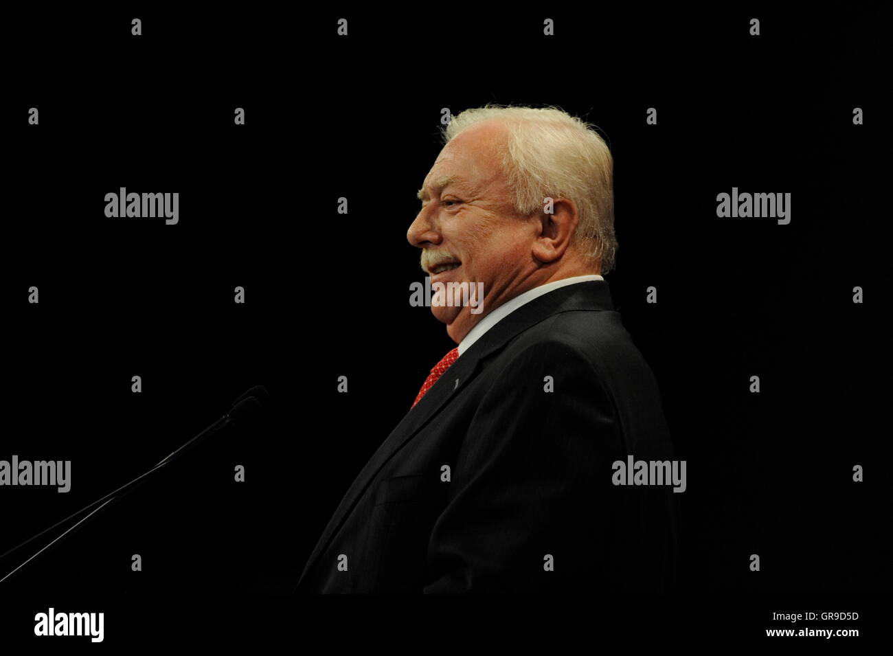 Kampagne-Veranstaltung mit Dr. Michael Häupl Stockfoto