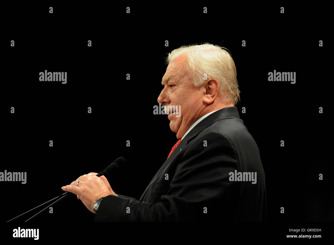 Kampagne-Veranstaltung mit Dr. Michael Häupl Stockfoto