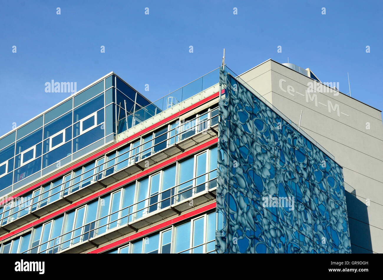 Neue allgemeine Krankenhaus Vienna, neue Wiener AKH, Forschungszentrum für Molekulare Medizin Stockfoto