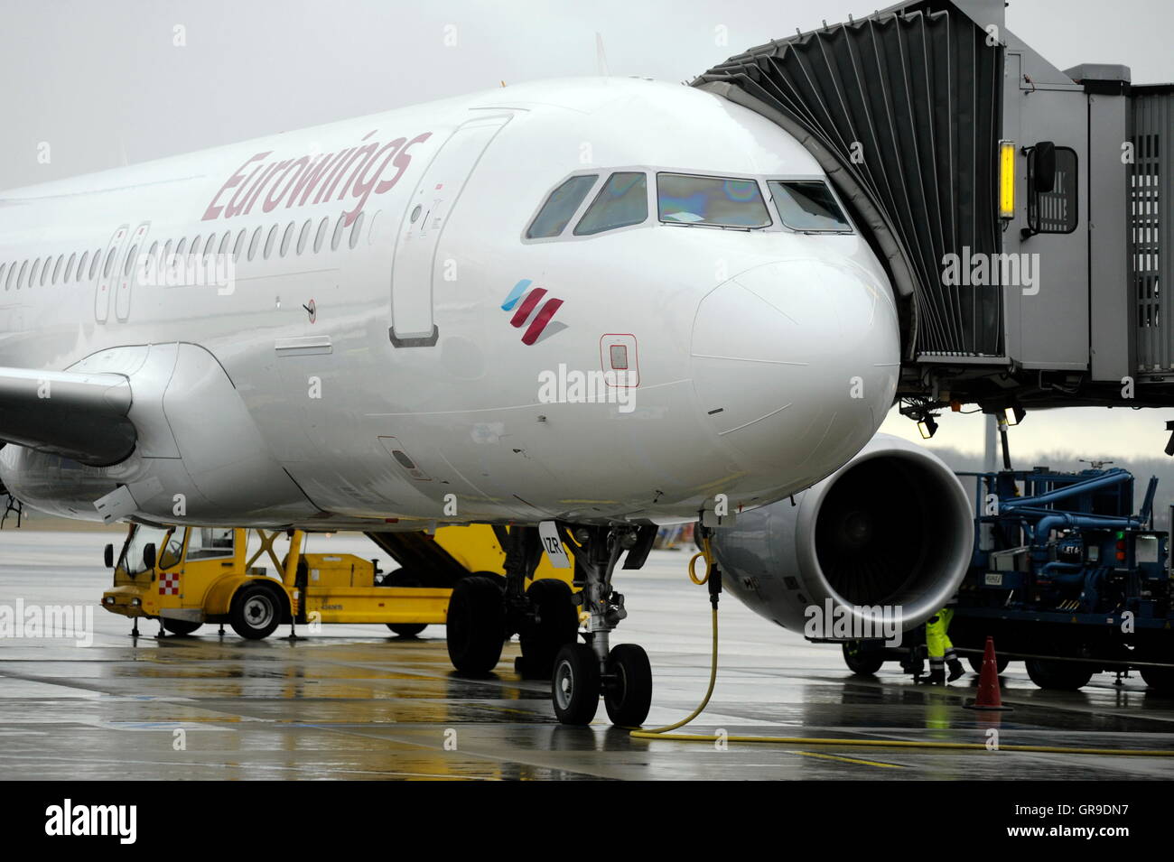 Eurowings-Airlines am Flughafen Wien Schwechat Stockfoto