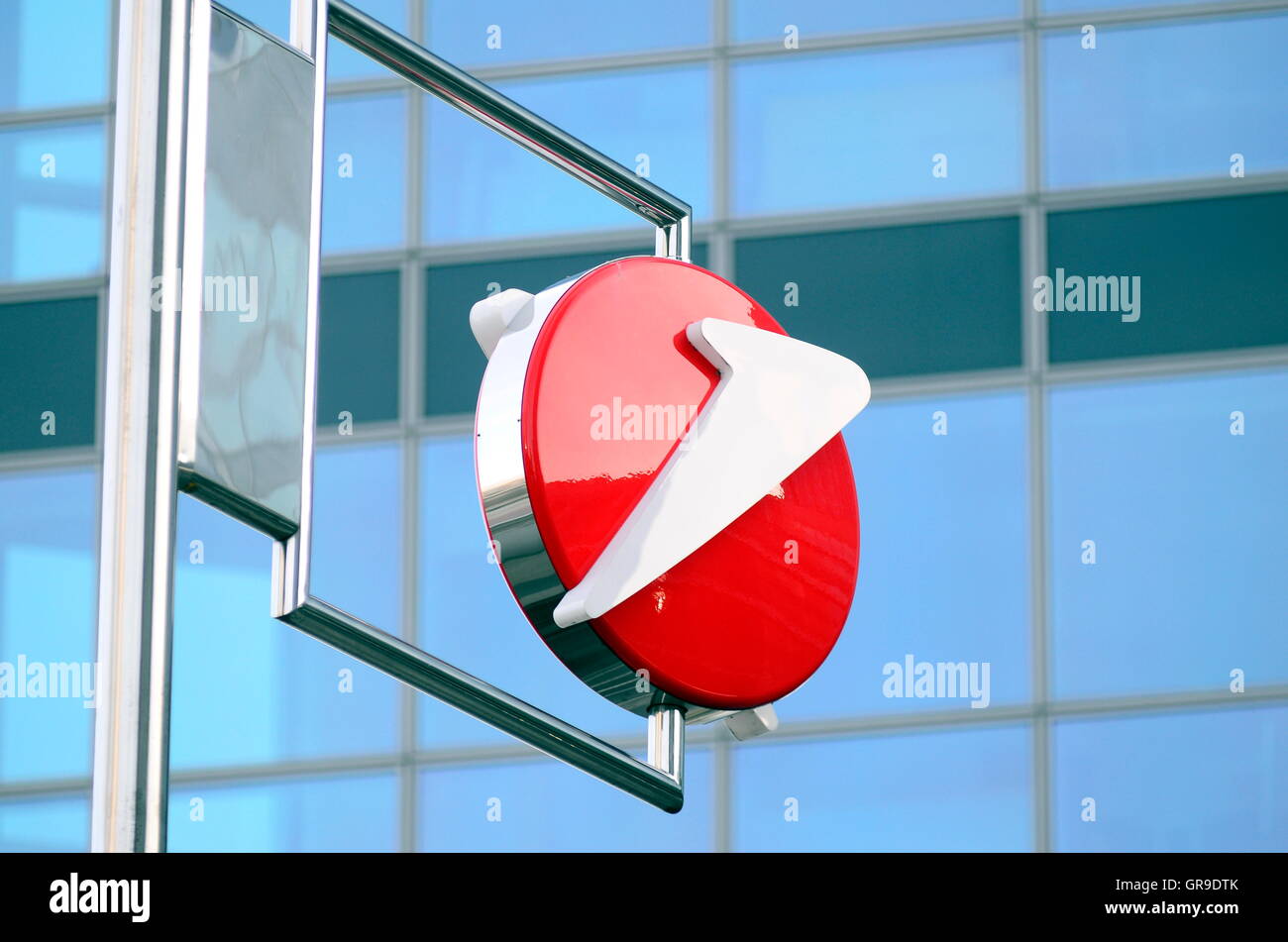 Logo der Bank Austria, Vienna Stockfoto
