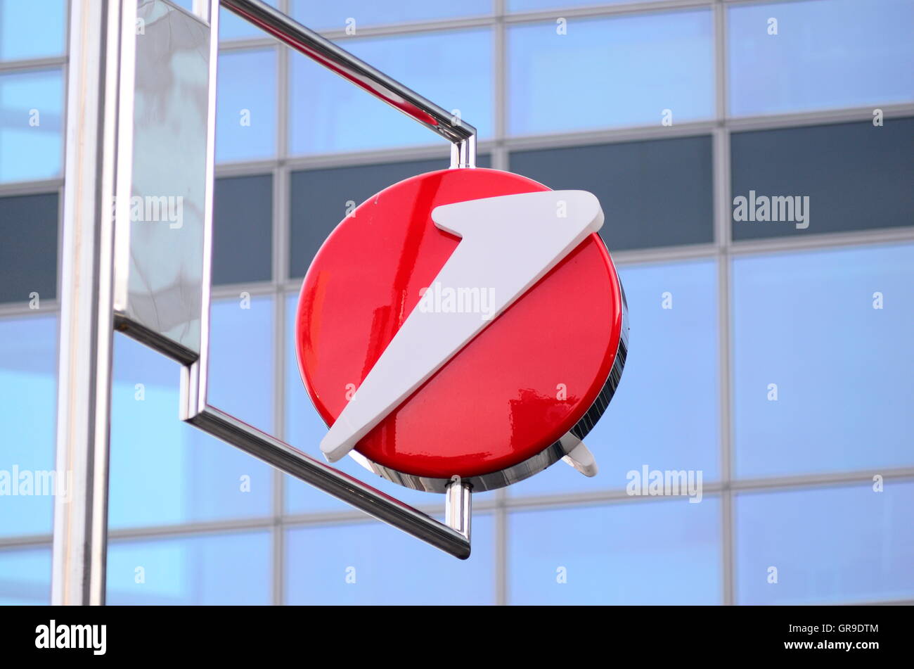 Logo der Bank Austria, Vienna Stockfoto