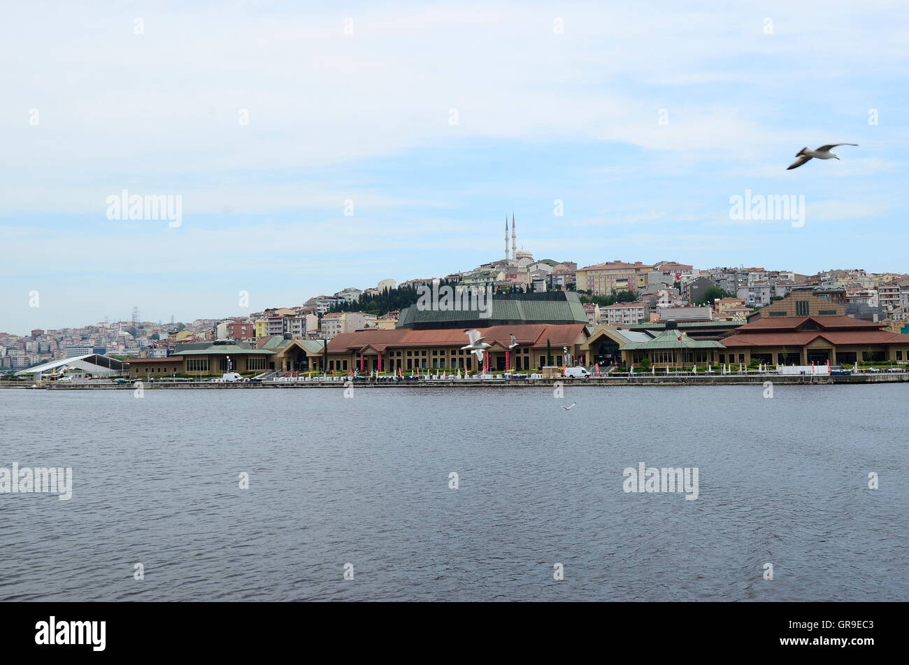 Das Goldene Horn In Istanbul, Halic Kongresszentrum Stockfoto