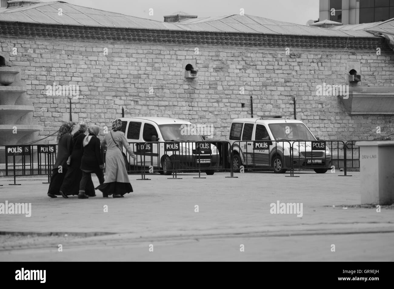 Straßenszene am Taksim-Platz In Istanbul Stockfoto