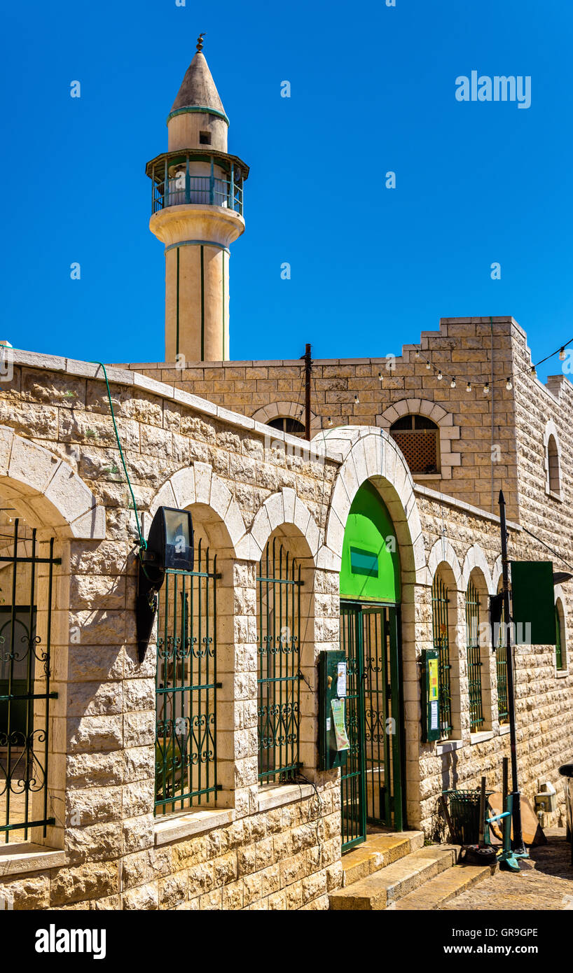 Al-Abiad oder weiße Moschee in Nazareth, Israel Stockfoto