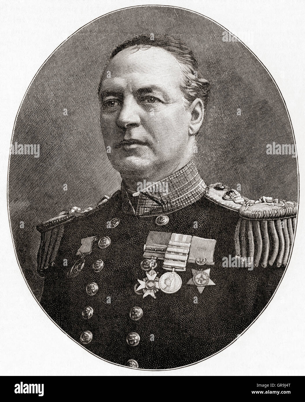 Charles William De La Poer Beresford, 1. Baron Beresford, 1846 – 1919, aka Lord Charles Beresford.  Britischer Admiral und Mitglied des Parlaments. Stockfoto