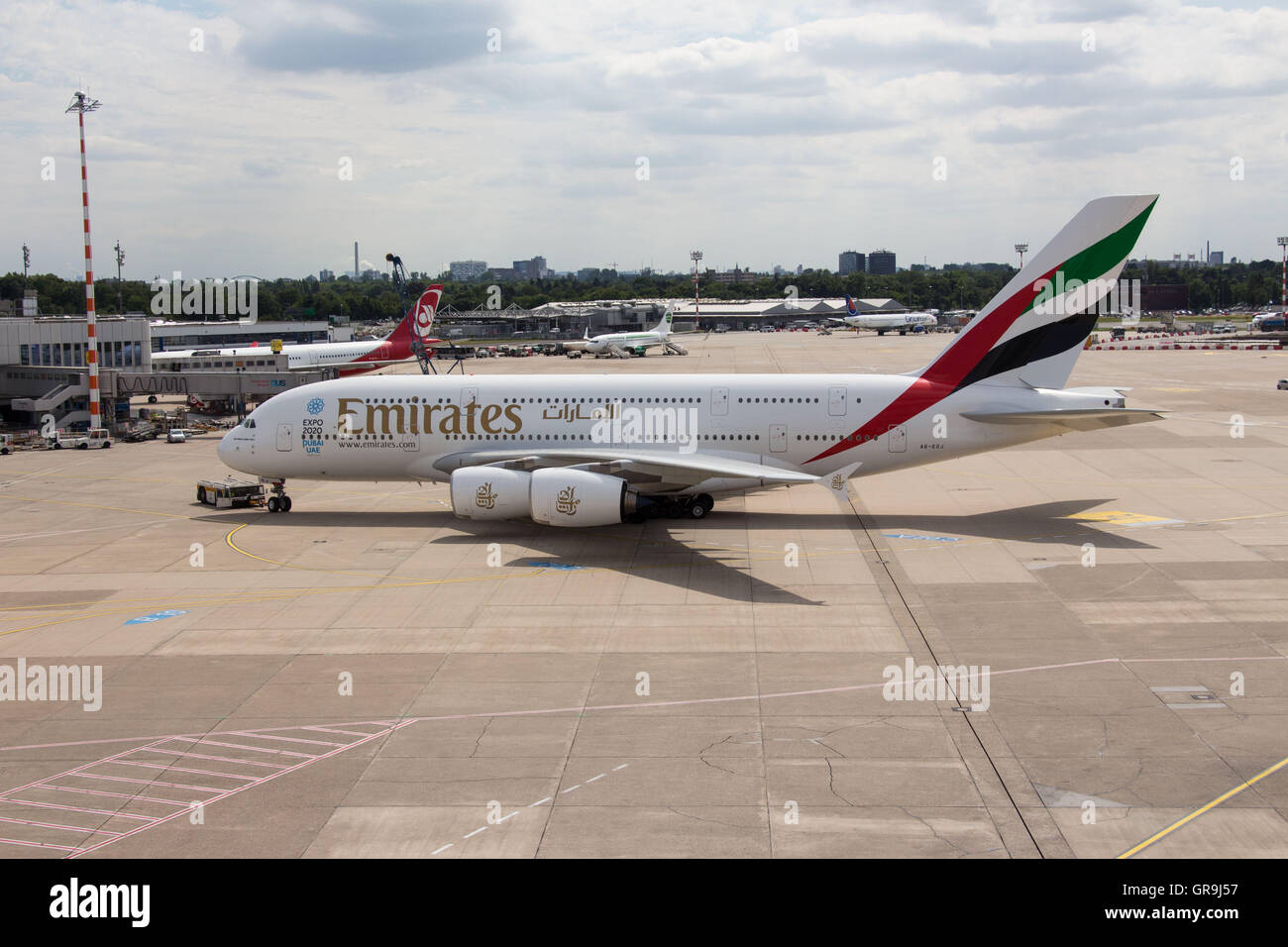 Eine 380-800 Emirates Stockfoto